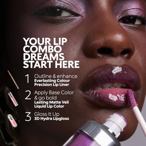 Kiko Milano 3D Hydra Lip Gloss – High Shine, Hydrating, Plumping, Non-Sticky, Moisturizing Lip Makeup – 04 Pearly Peach Rose – 6.5ml