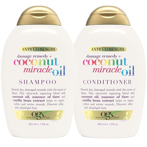 OGX Extra Strength Damage Remedy + Coconut Oil Shampoo & Conditioner Set