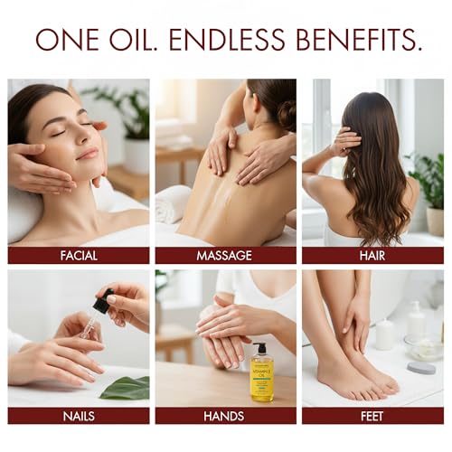 Majestic Pure Vitamin E Oil 100% Pure & Natural Body Oil - 8 Fl Oz