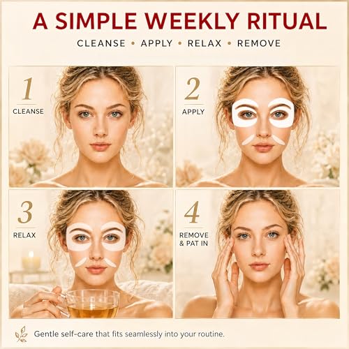 GONIM Under Eye Patches for Puffy Eyes and Dark Circles, Collagen, Eye Mask