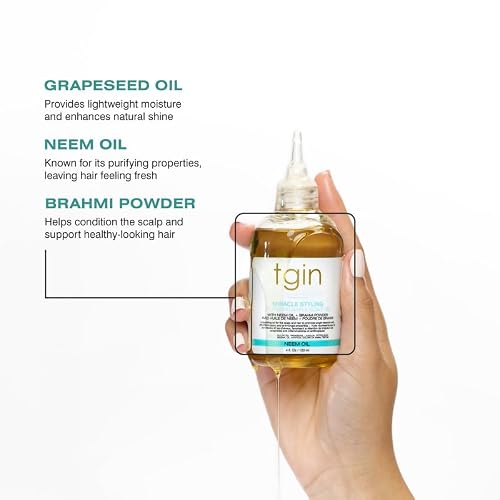 tgin Ayurvedic Hair & Scalp Oil – Hydrates & Smooths Ends – 4 fl. oz
