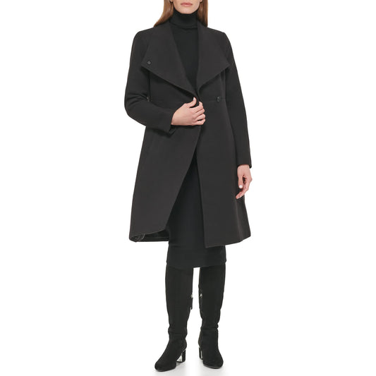 Calvin Klein womens Outerwear COAT,Black,Large