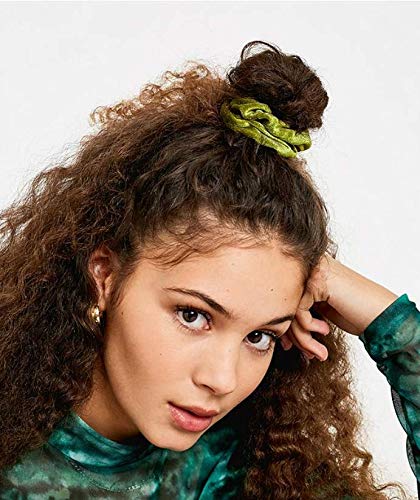 Chloven 45 Pcs Velvet Hair Scrunchies Elastics Hair Bands for Women Girls