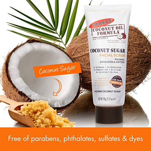 Palmer's Coconut Sugar Facial Scrub Exfoliator with Chamomile (3.17 Oz)