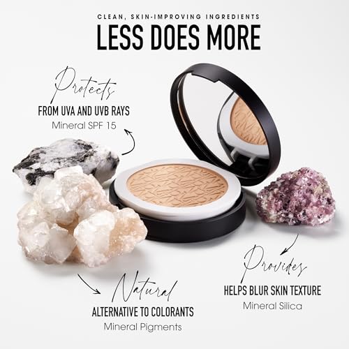 bareMinerals Original Pressed Powder Foundation, Medium Beige 12, 0.3 oz