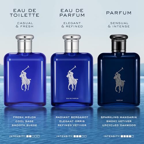 Ralph Lauren Polo Blue Eau de Toilette Fresh Citrusy Cologne - 1.35 Fl Oz