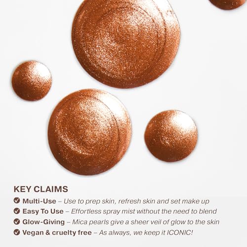 ICONIC LONDON Prep-Set-Glow Makeup Setting Spray | Glow 4.22 Fl Oz