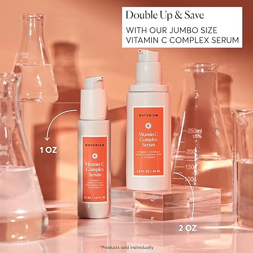 Naturium Vitamin C Complex Serum, Hyaluronic Acid & Vitamin E, 1 fl oz
