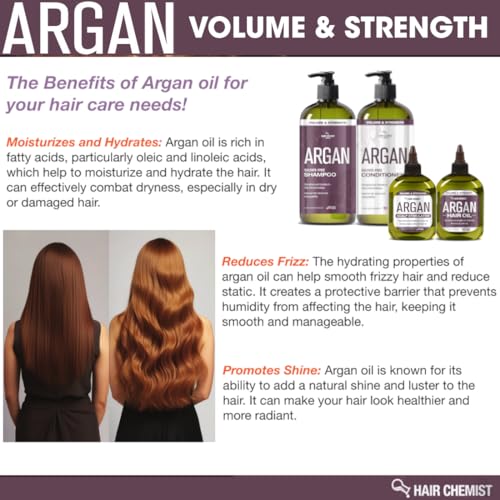 Hair Chemist Volume and Strength Hair Oil - Argan Oil 7.1 oz.