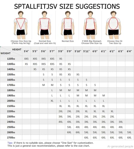 SPTALLFITJSV Beige Men's Slim Fit Suit 3 Piece Prom Christmas Party Business Suits Double Breasted Blazer Men Tuxedo Set, Size Large