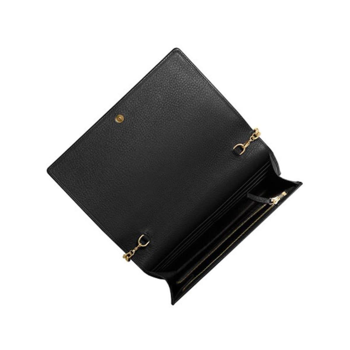 Gucci Soho Mini Black Round Light Gold Disco Zip Italy Leather Handbag Bag New