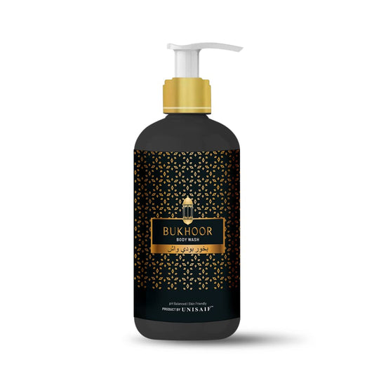 Unisaif Bukhoor Arabian Luxury Organic Body Wash Ph Balanced, Skin Friendly, Sulphate & Paraben Free 300 ml