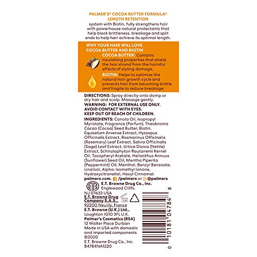 Palmer's Cocoa Butter & Biotin Length Retention Hair and Scalp Oil (5.1 Oz)