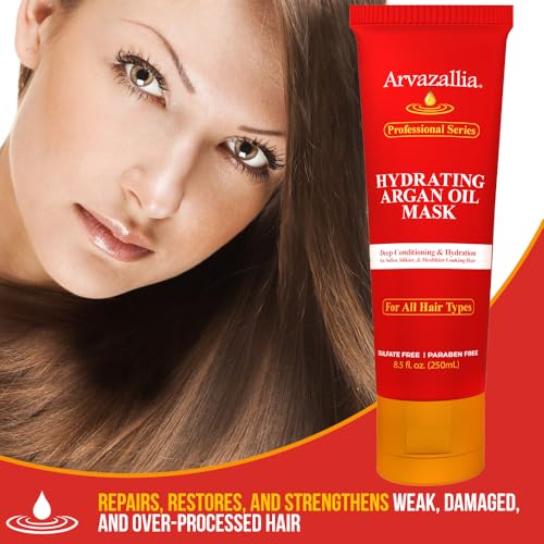 Arvazallia Hydrating Argan Oil Hair Mask & Deep Conditioner For Dry Hair