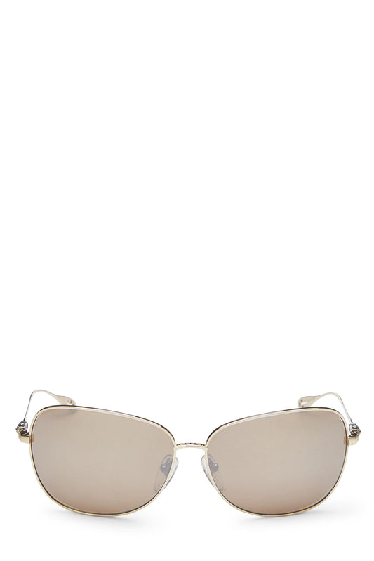 Chrome Hearts, Pre-Loved Gold Stains III Sunglasses, Brown