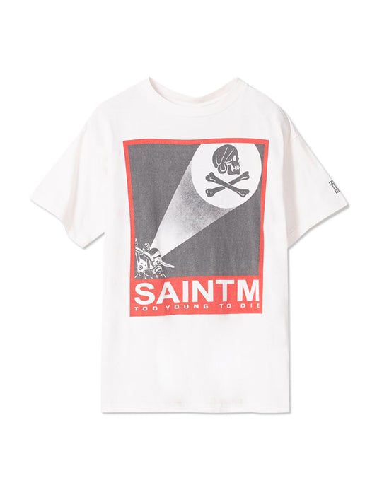 Neighborhood Skull T-Shirt, Large, Off White