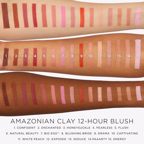tarte Amazonian clay 12-hour blush – Mineral Pigment Sheer Blush with Vitamin E & Olive Oil for Lightweight Longwear & Buildable Coverage, Vegan & Cruelty-Free, full size, blushing bride