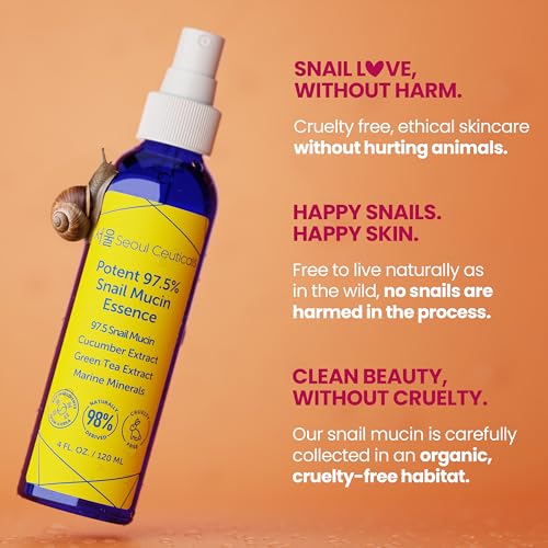 SeoulCeuticals Korean Face Mist 97.5% Snail Mucin Essence 4oz