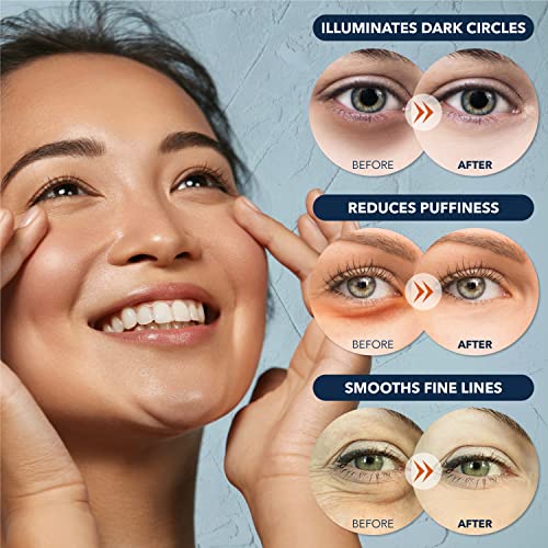 Purederm Collagen Eye Patches for Puffy Eyes, Dark Circles & Fine Lines, Depuffing, Cooling & Firming Under Eye Masks, Korean Skin Care, 60 Count