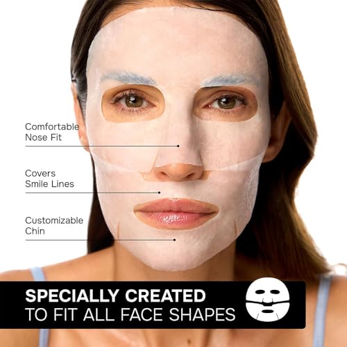 Collagen Facial Mask - Retinol Hyaluronic Acid Hydrating Sheet Mask 7 Pack