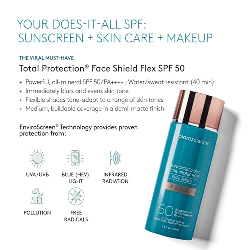 Colorescience, Total Protection Face Shield Flex, SPF 50, Fair