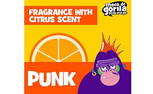 Moco de Gorila Punk Hair Styling Gel, Reactivate with Water, Long-Lasting Hold, 11.99 Oz Squeezable Bottles (Pack of 3)