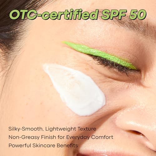 TONYMOLY Green Tea Face Sunscreen SPF 50+ PA++++, No White Cast, 1.69 fl oz