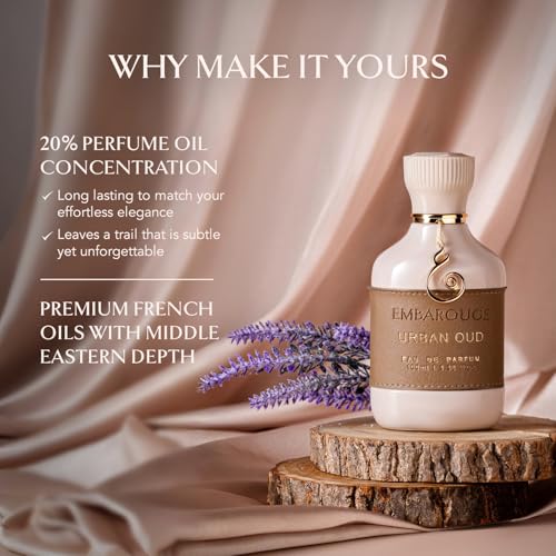 EMBAROUGE Urban Oud Eau de Parfum | 100 ml | Unisex Perfume