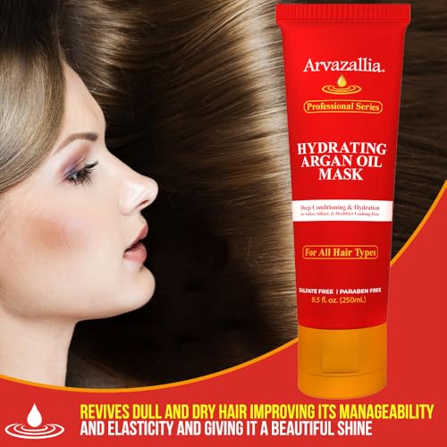 Arvazallia Hydrating Argan Oil Hair Mask & Deep Conditioner For Dry Hair