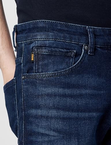 BOSS Maine Regular Fit Stretch Denim Jeans Indigo Blue