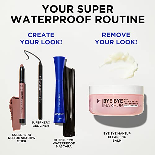 IT Cosmetics Superhero Volumizing Waterproof Black Mascara with Biotin