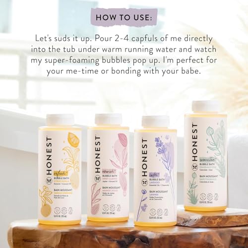 The Honest Company Bubble Bath, Tear-Free, Citrus Vanilla Refresh, 12 fl oz