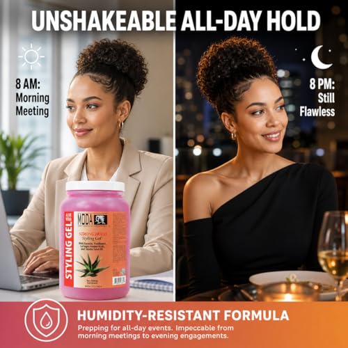 MODA Daily Styling Gel, Strengthening Flake-Free Hold, 85 oz
