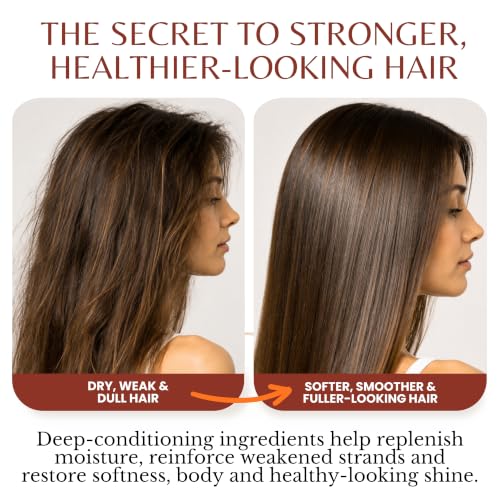 EDENIKA BOTANICALS Batana Hair Mask with Batana Oil for Hair Growth, Biotin, Saw Palmetto & UltraGro B5 Complex, Deep Conditioning Hair Treatment for Fuller, Thicker-Looking Hair, Sulfate-Free