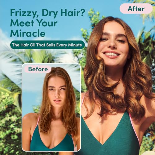 Coco & Eve Miracle Hair Elixir. Coconut Oil with Hyaluronic Acid Leave in Conditioner.Treatment for Dry Damaged Hair | Frizz control. Protects from Heat Styling