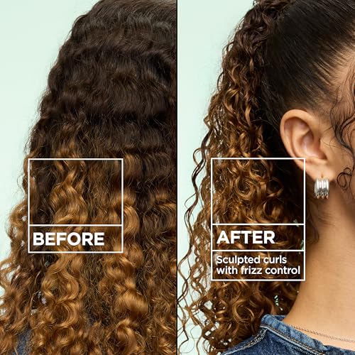 Garnier Fructis Curl Control Scrunching Hair Gel, Curl Jelly for Curly, Wavy, and Coily Hair with Frizz & Edge Control, Up to 24 HR Shape & Shine, 6.8 Fl Oz, 3 Count (Packaging May Vary)