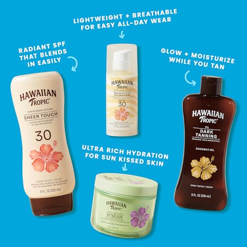 Hawaiian Tropic Weightless Hydration Water Mist for Face SPF 30, 2.1 Fl Oz