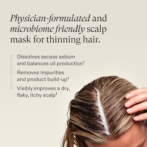 Nutrafol Exfoliating Scalp Mask for Thinning Hair, Color Safe, 4 Fl Oz