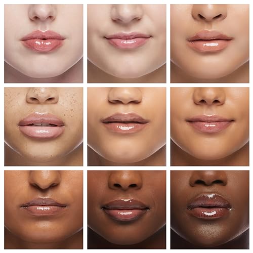 Ruby Kisses Hydrating Clear Lip Oil Treatment Gloss (6 Pack), Hydrates & Heals with Vitamin E & Jojoba, Lightweight Non-Greasy Formula with Almond Oil, Repair & Protect Dry Chapped Lips