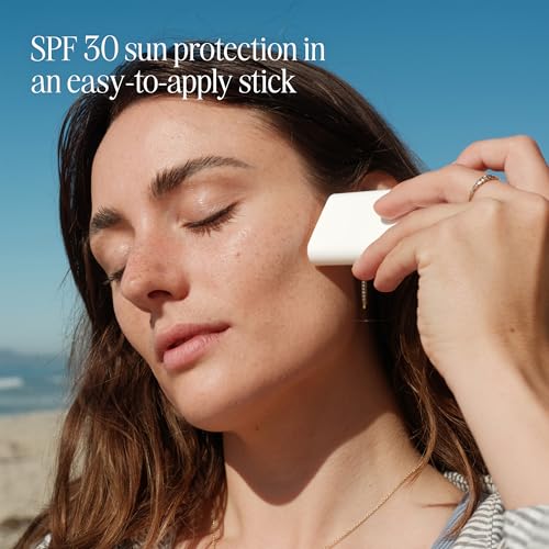 COOLA Face Sunscreen Stick SPF 30, Tropical Coconut Scented, 0.15 oz