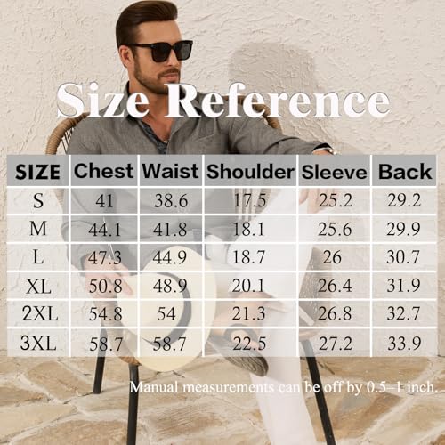 Barry.Wang Linen Brown Button Up Shirt Men Textured Breathable Long Sleeve Casual Contrast Floral Wedding Dress Business Formal