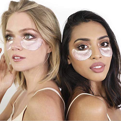Wander Beauty Baggage Claim - Rose Gold Foil Under Eye Patches For Dark Circles and Puffiness - Under Eye Mask Depuffs & Firms - Brightening Eye Mask for Under Eye Bags (6 Pairs)