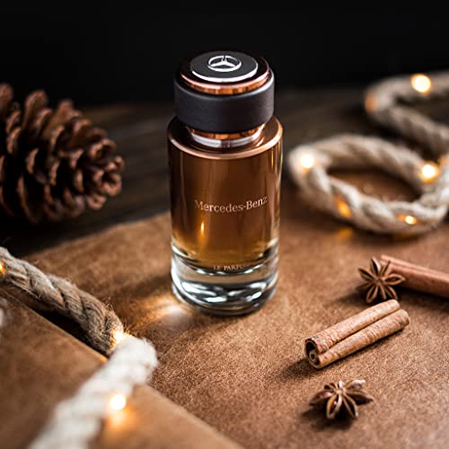 Mercedes Benz - Le Parfum - Irresistible Fragrance For Men - Wood And Leather Scent - For Dynamic, Leading Personalities - Pink Pepper, Bergamot, Violet Leaves, Amber Notes - Eau De Parfum - 4 Fl Oz