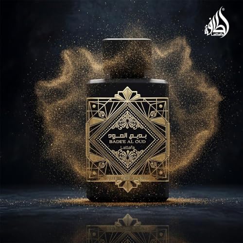 Lattafa Perfumes Bade'e Al Oud, Oud for Glory for Unisex Eau de Parfum Spray, 3.4 Ounce