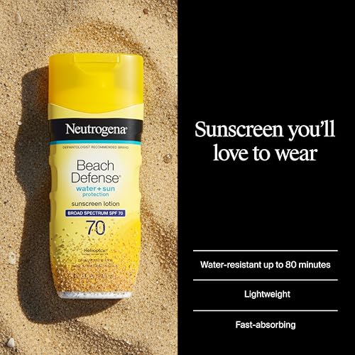 Neutrogena Beach Defense Sunscreen Lotion, SPF 70, 6.7 fl. oz