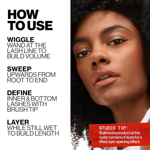 Smashbox Full Exposure Mascara | Volume and Length Mascara for Intense, Defined Lashes | Large Tapered Brush, 0.38 Fl Oz