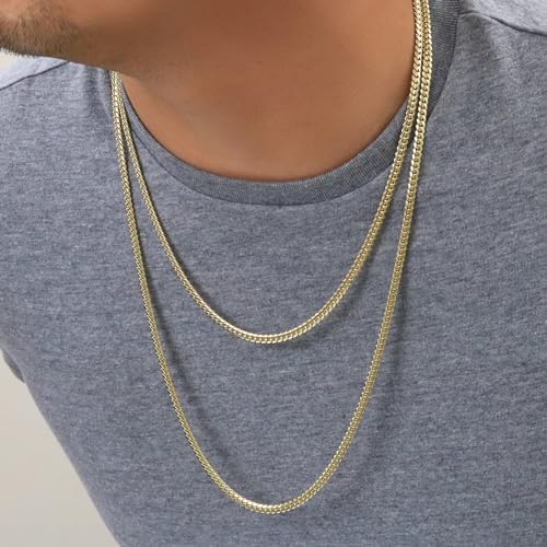 Nuragold 14k Real Yellow Gold Miami Cuban Link 4mm Solid Chain Necklace - 28"