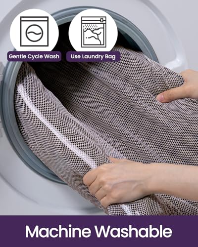 DEXI Bathroom Rug 36x24, Non Slip Washable Chinelle Bath Mat, Light Grey
