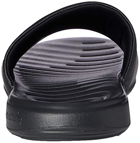 Under Armour Men's Ansa Fixed Strap Slide Sandal, Black (003)/Black, 10