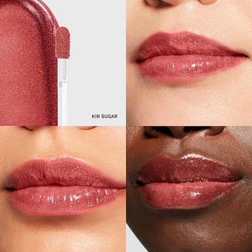 Bobbi Brown Crushed Oil-Infused Gloss | Hydrating Tinted Lip Gloss | Non-Sticky, High-Impact Shine with Coffee Seed and Botanical Oils, Kir Sugar, 0.20 Fl Oz